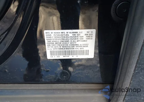 2014 Acura Mdx Technology Pkg W/Entertainment Pkg from USA, damaged, VIN 5FRYD4H63EB022234